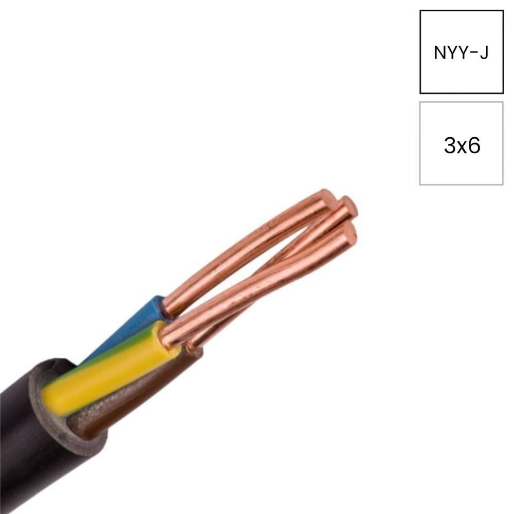 Cablu NYY-J 3x6mm² Helukabel PVC [1]
