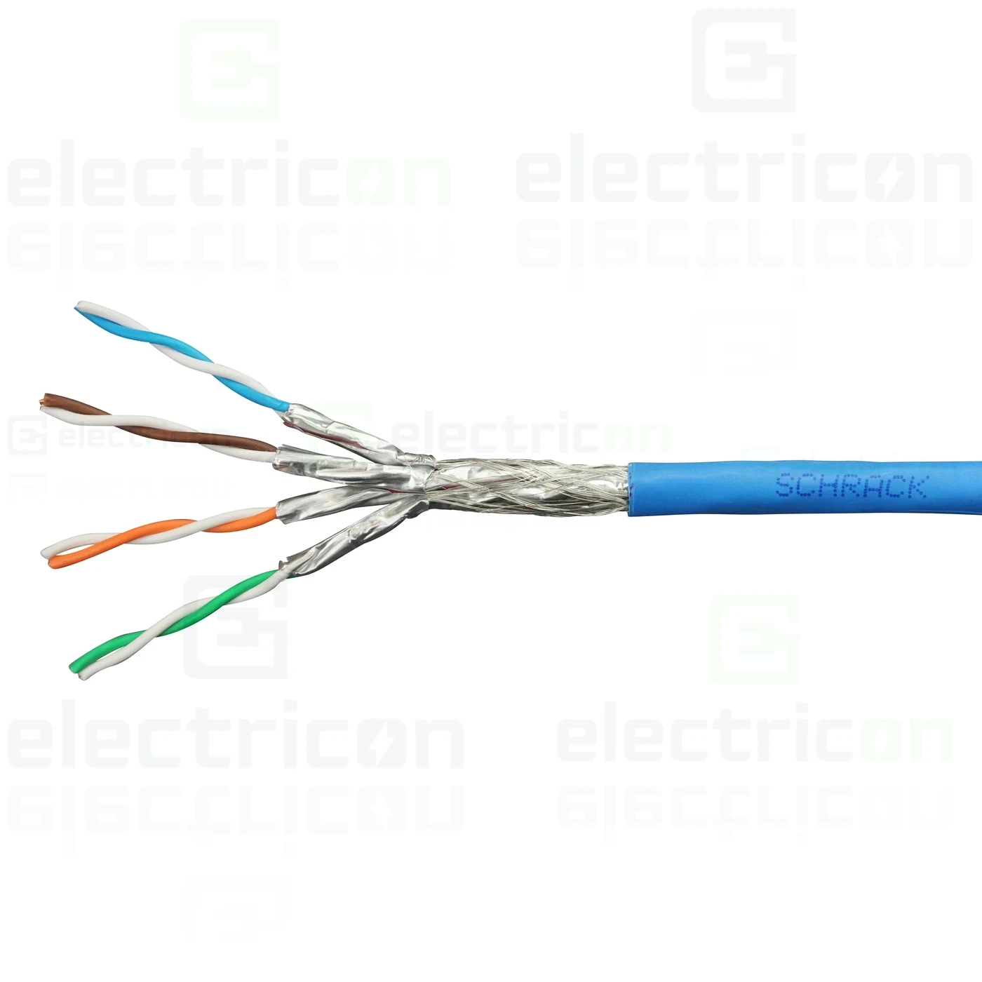 Cablu S/FTP Cat7, 4x2xAWG23/1, 1000 MHz, LS0H, albastru, Schrack, HSKP423HP9 [1]