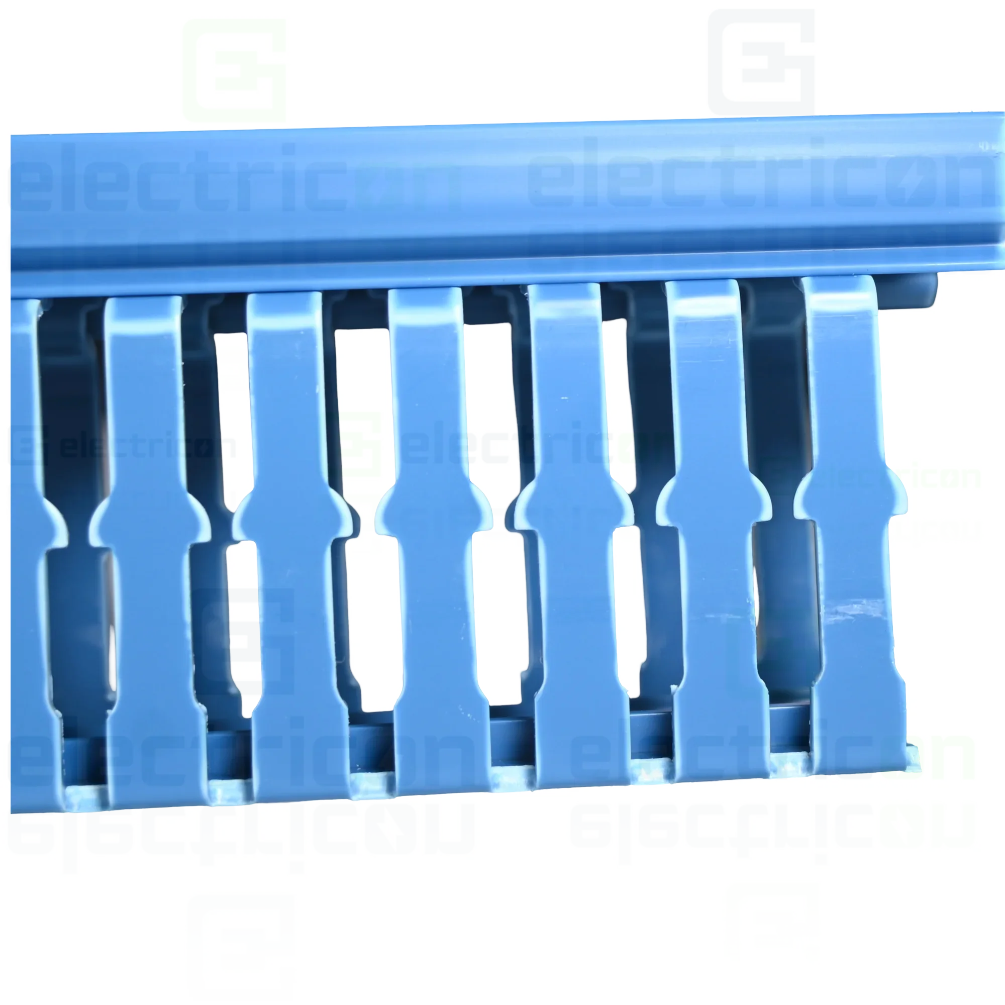 Canal cablu pieptene, BA7, 60x40mm, cu capac PVC, albastru , Hager, BA760040BL [2]