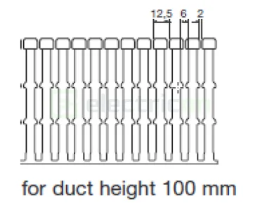 Canal cablu Hager HA7100100 100x100mm fără halogen PC-ABS gri [3]