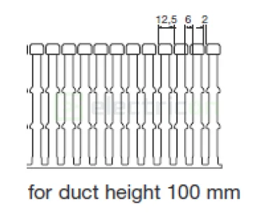 Canal cablu Hager HA7100060 100x60mm fără halogen PC-ABS gri [2]