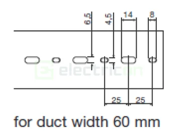 Canal cablu Hager HA7100060 100x60mm fără halogen PC-ABS gri [3]