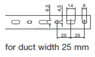 Canal cablu Hager HA725025 25x25mm fără halogen PC-ABS gri [2]