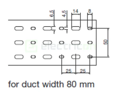 Canal cablu Hager HA740080 40x80mm fără halogen PC-ABS gri [2]