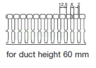 Canal cablu Hager HA760100 60x100mm fără halogen PC-ABS gri [2]