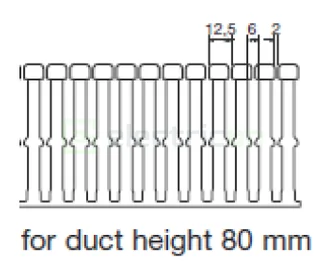 Canal cablu Hager HA780100 80x100mm fără halogen PC-ABS gri [2]