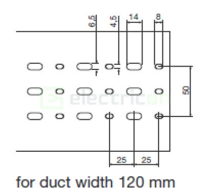 Canal cablu Hager HA780120 80x120mm fără halogen PC-ABS gri [3]