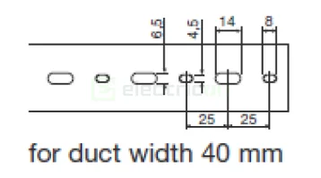 Canal cablu Hager HA780040 80x40mm fără halogen PC-ABS gri [2]