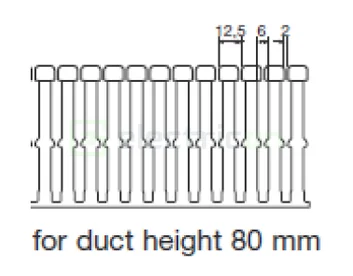 Canal cablu Hager HA780080 80x80mm fără halogen PC-ABS gri [2]