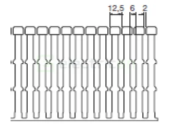 Canal cablu pieptane, BA7A, 100x100mm, PVC, gri, Hager, BA7A100100 [3]