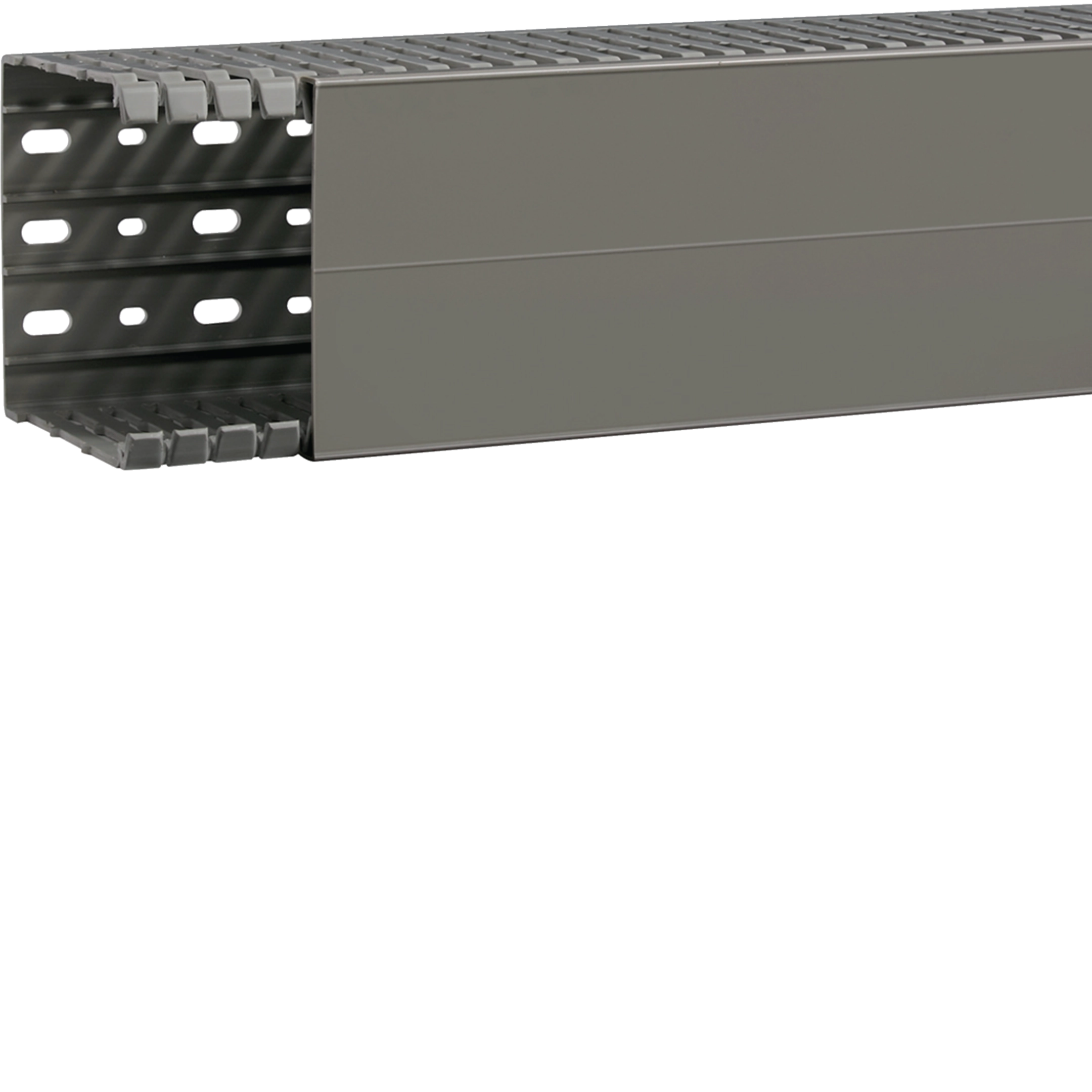 Canal cablu pieptane, BA7A, 100x100mm, PVC, gri, Hager, BA7A100100 [1]