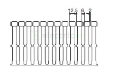 Canal cablu pieptane, BA7A, 100x80mm, PVC, gri, Hager, BA7A100080 [2]