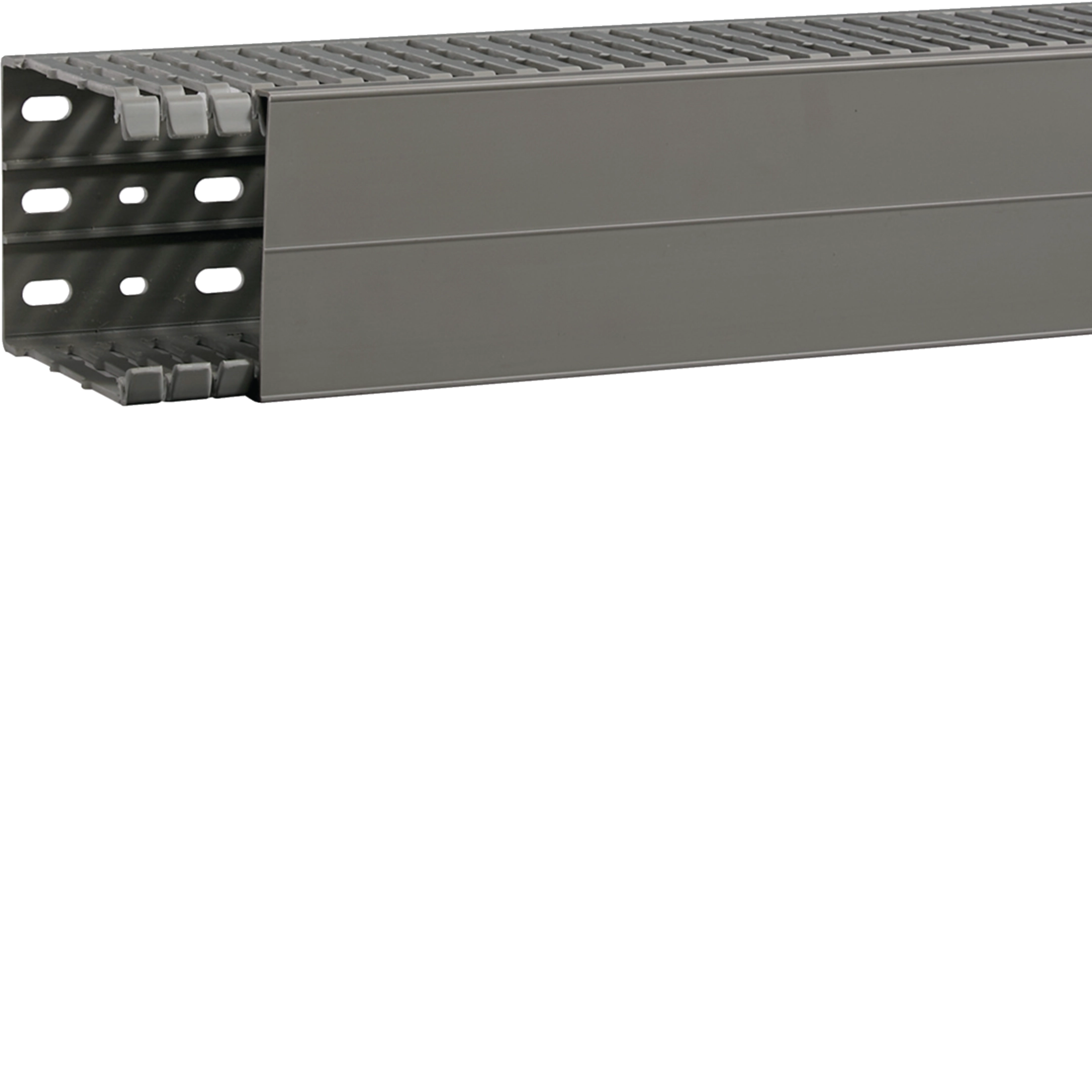 Canal cablu pieptane, BA7A, 100x80mm, PVC, gri, Hager, BA7A100080 [1]