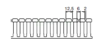 Canal cablu pieptene, BA7A 40x25mm PVC gri, Hager,BA7A40025 [2]