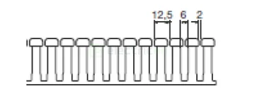 Canal cablu pieptene, BA7A 40x40mm PVC gri, Hager,BA7A40040 [2]