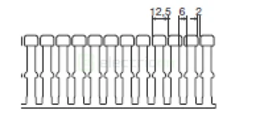 Canal cablu pieptene, BA7A 40x60mm PVC gri, Hager,BA7A40060 [3]