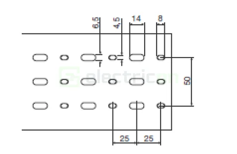 Canal cablu pieptene, BA7A 60x100mm PVC gri, Hager,BA7A60100 [2]