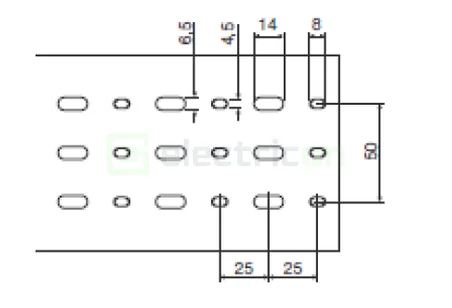 Canal cablu pieptene,  BA7A 80x100mm PVC gri, Hager,BA7A80100 [3]