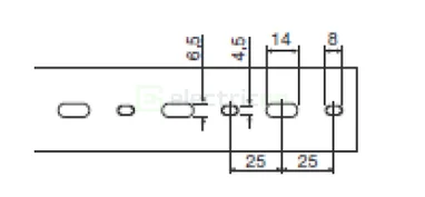 Canal cablu pieptene, BA7A 80x40mm PVC gri, Hager,BA7A80040 [3]