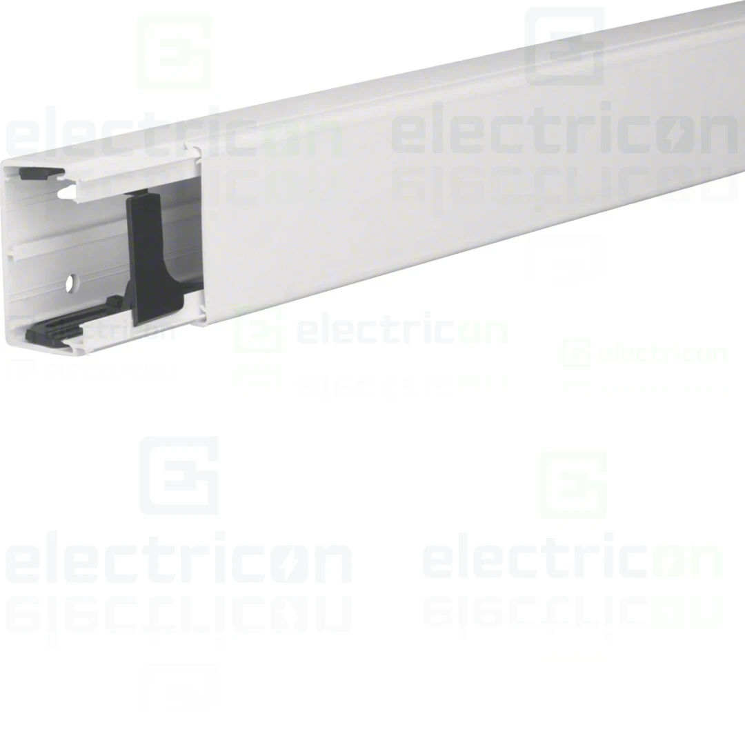 Canal cablu PVC pentru aplicare exterioara, rezistent UV, alb, LFE 40x60 mm, Hager, LFE4006009016 [1]