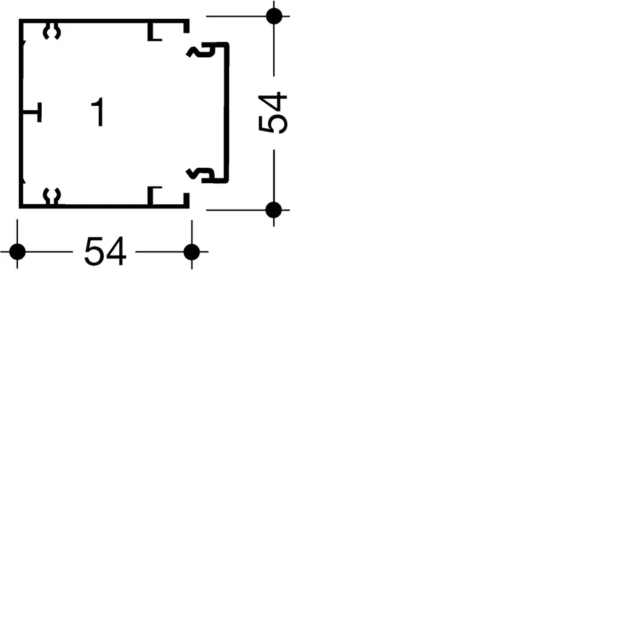 Canal de cablu GBD 50x50mm, PVC, alb, Hager, GBD5005009016 [2]