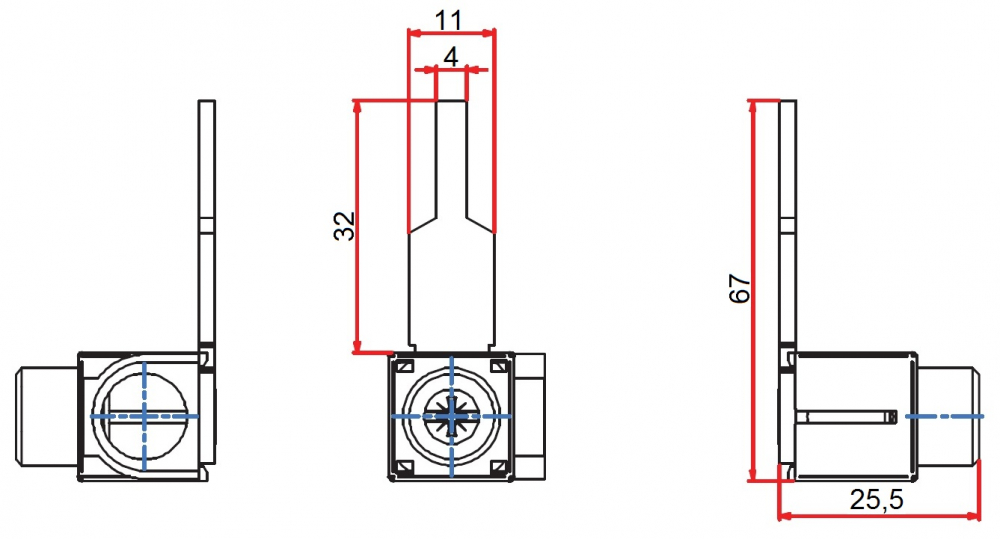 Clemă conexiune pin , perpedicular, lungă , 6-25 mm², Schrack , BS900178 Hager [2]