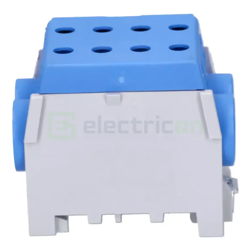 Clema de derivatie, 1P, fixare pe sina DIN, 10-70mm², albastru, Hager, KH70B [3]