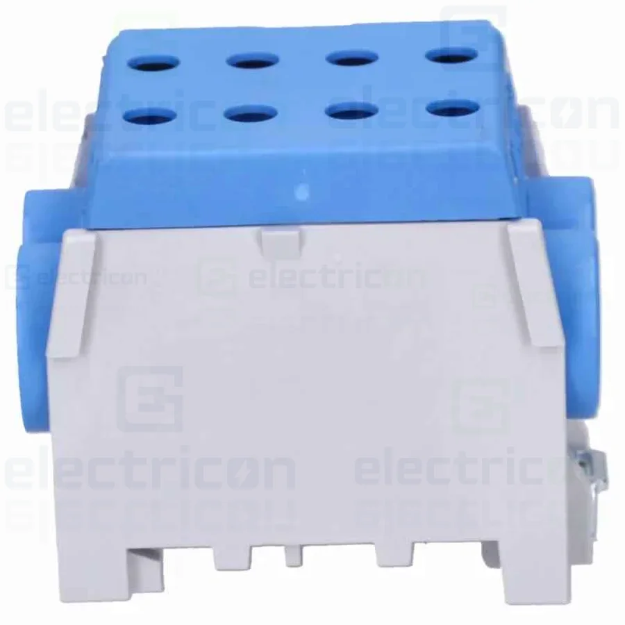 Clema de derivatie, 1P, fixare pe sina DIN, 10-70mm², albastru, Hager, KH70B [2]