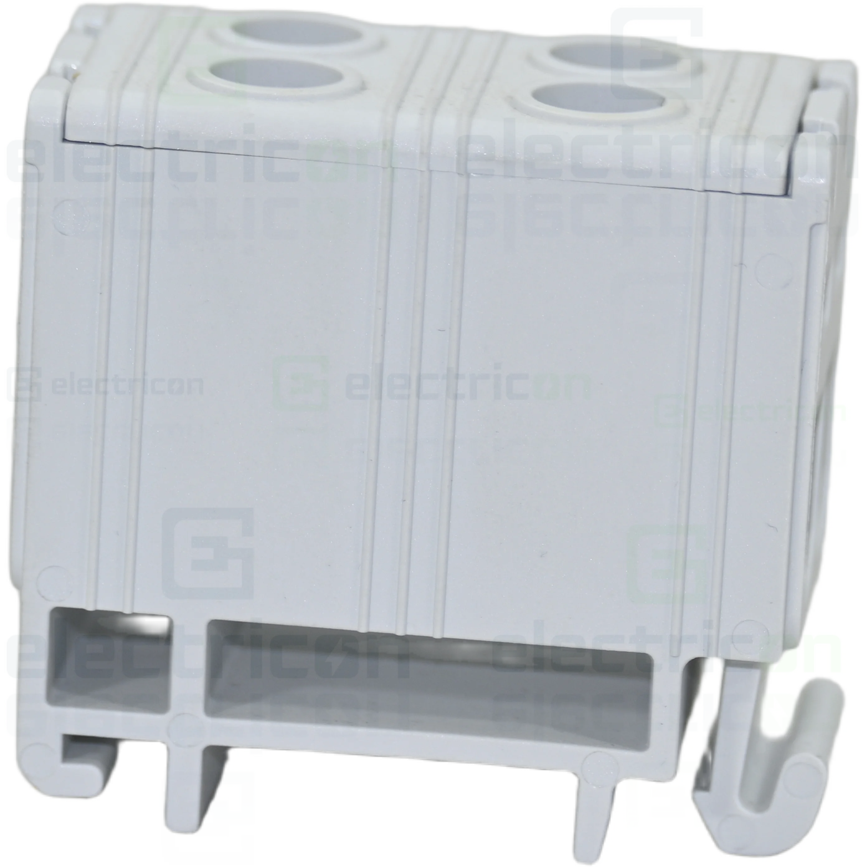 Clema de derivatie, fixare pe sina, gri, Tracon, FLEAL-16/2 [4]