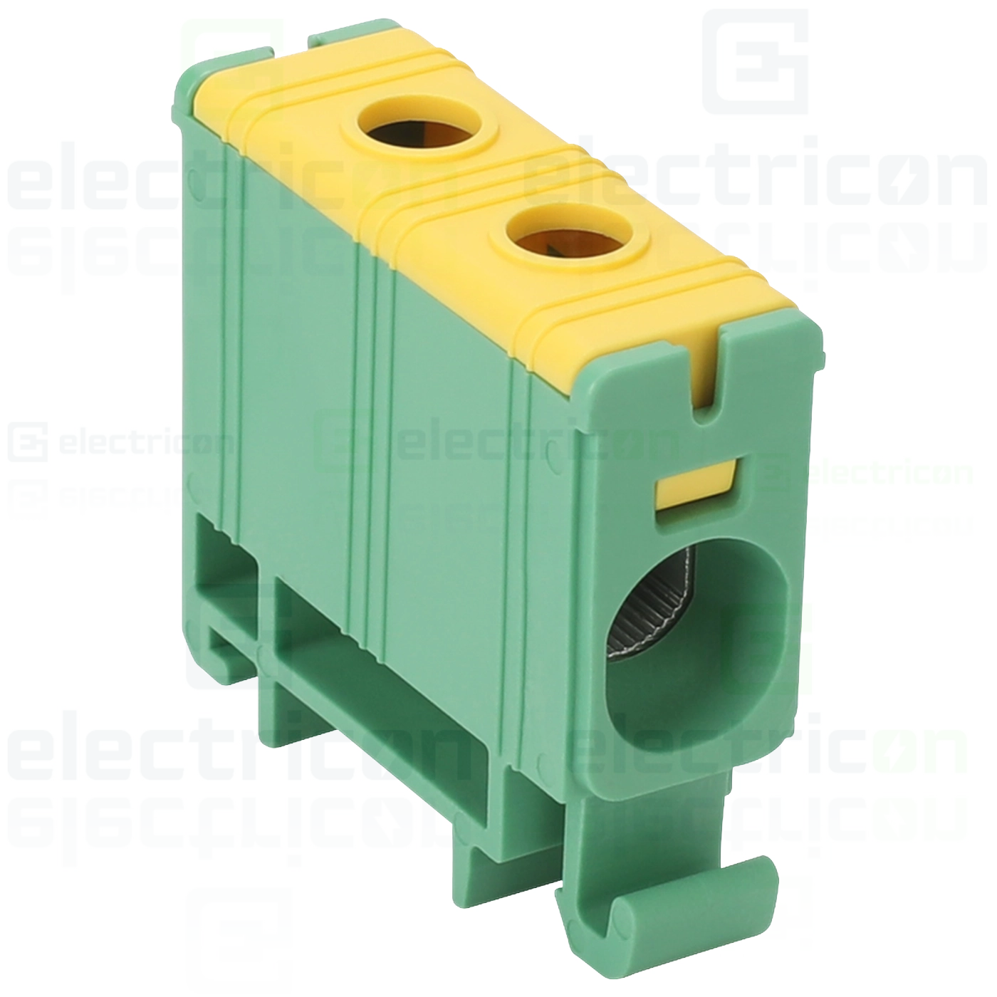 Clema de derivatie, fixare pe sina, Verde-Galben, 2.5-35 mm², max 135A, Tracon Electric, FLEAL-35/1ZS fleal35125 [1]