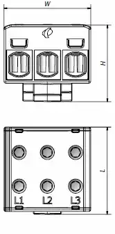 Clema de derivatie MOREK, 3P, fixare pe sina DIN, 35mmp, gri, MAA1335A10 [5]