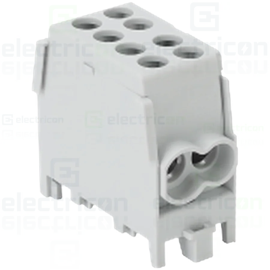 Clema derivatie, 25mm², Cu-Al, gri, Tracon Electric, FLECU-25-16/2, Tracon, FLECU-25-16-2 [1]