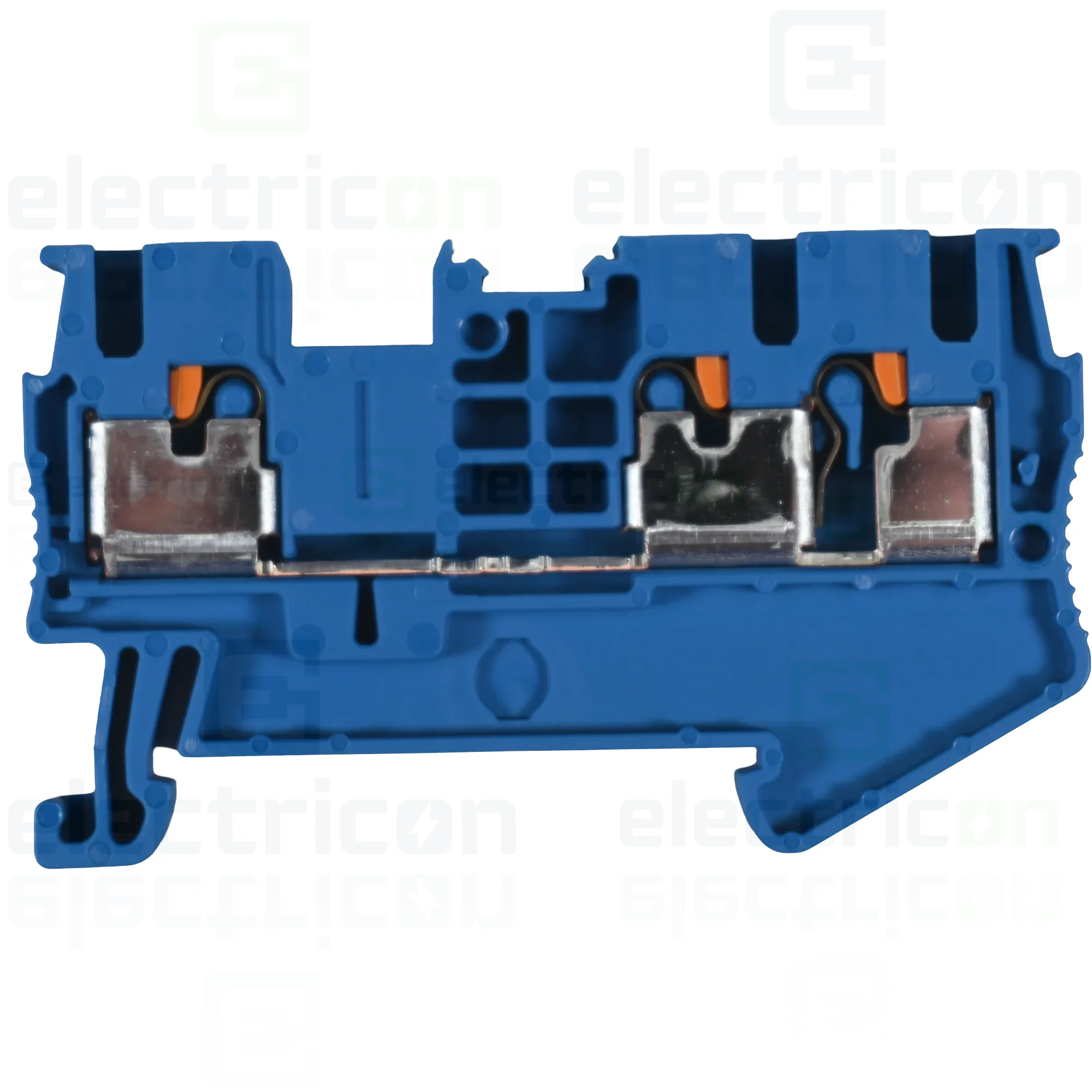 Clema șir, de trecere, cu capac, 3 conexiuni, 2,5 mm²,albastru, PT 2,5 TWIN BU, Phoenix Contact, 3209552 [1]