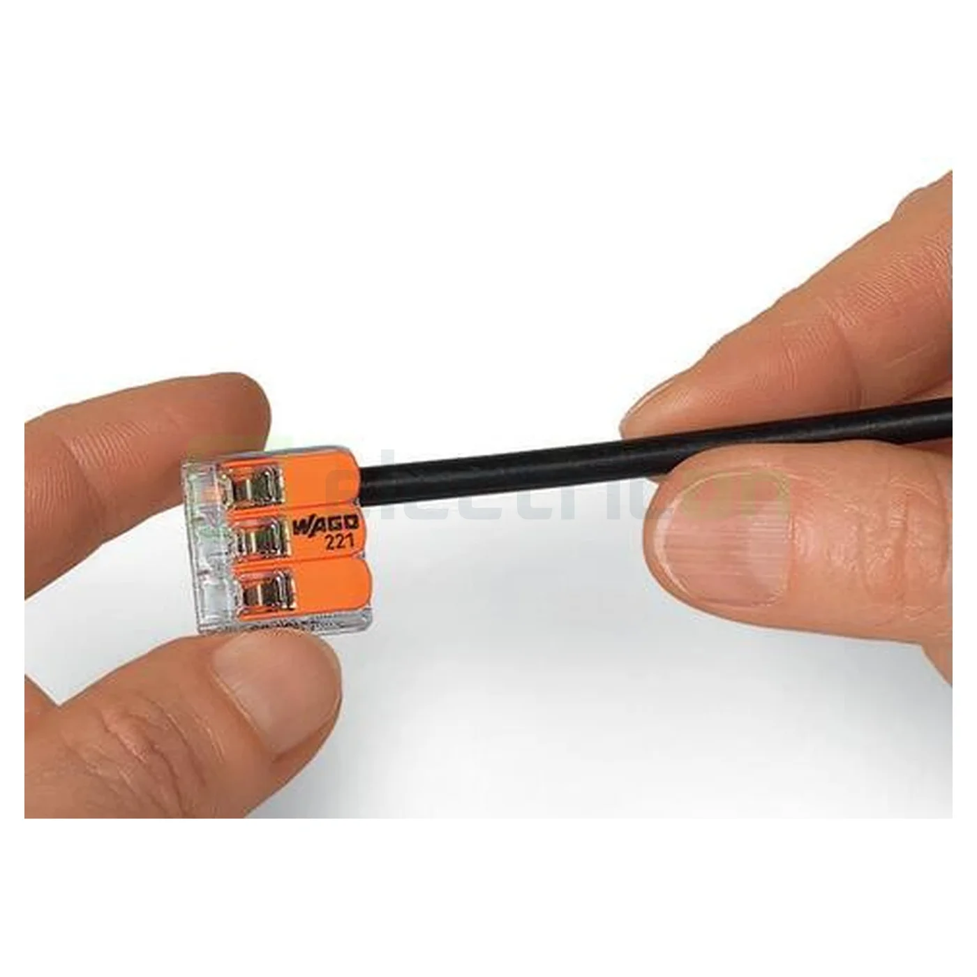 Clemă legătură doza pentru cablu lițat, 2x5x4mm² (10 conductori, 5 per rând), 4 mm², Wago, 221-420 [11]