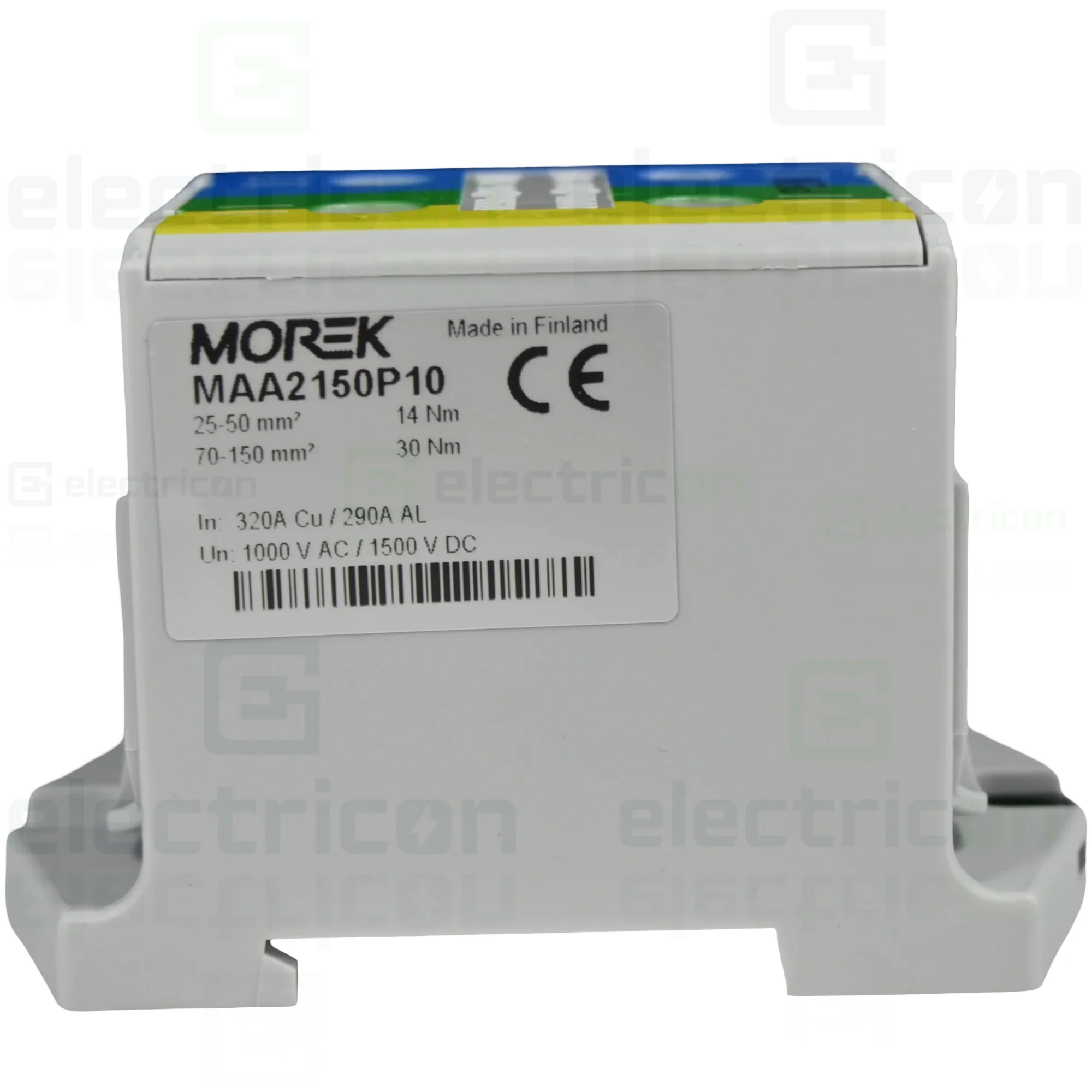 Clemă pe șină 2x150/2x150mm2 verde/galben/albastru OTL-PEN150 Morek MAA2150P10 [3]