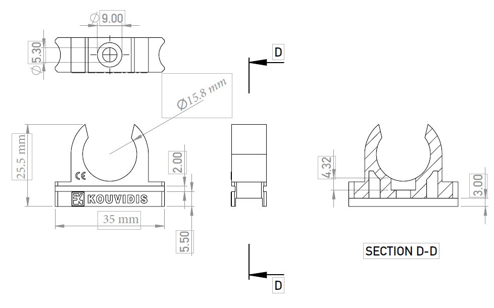Clemă copex-uri Kouvidis SUPERSOL SUPERFLEX PLUS 16mm 4045016 [2]