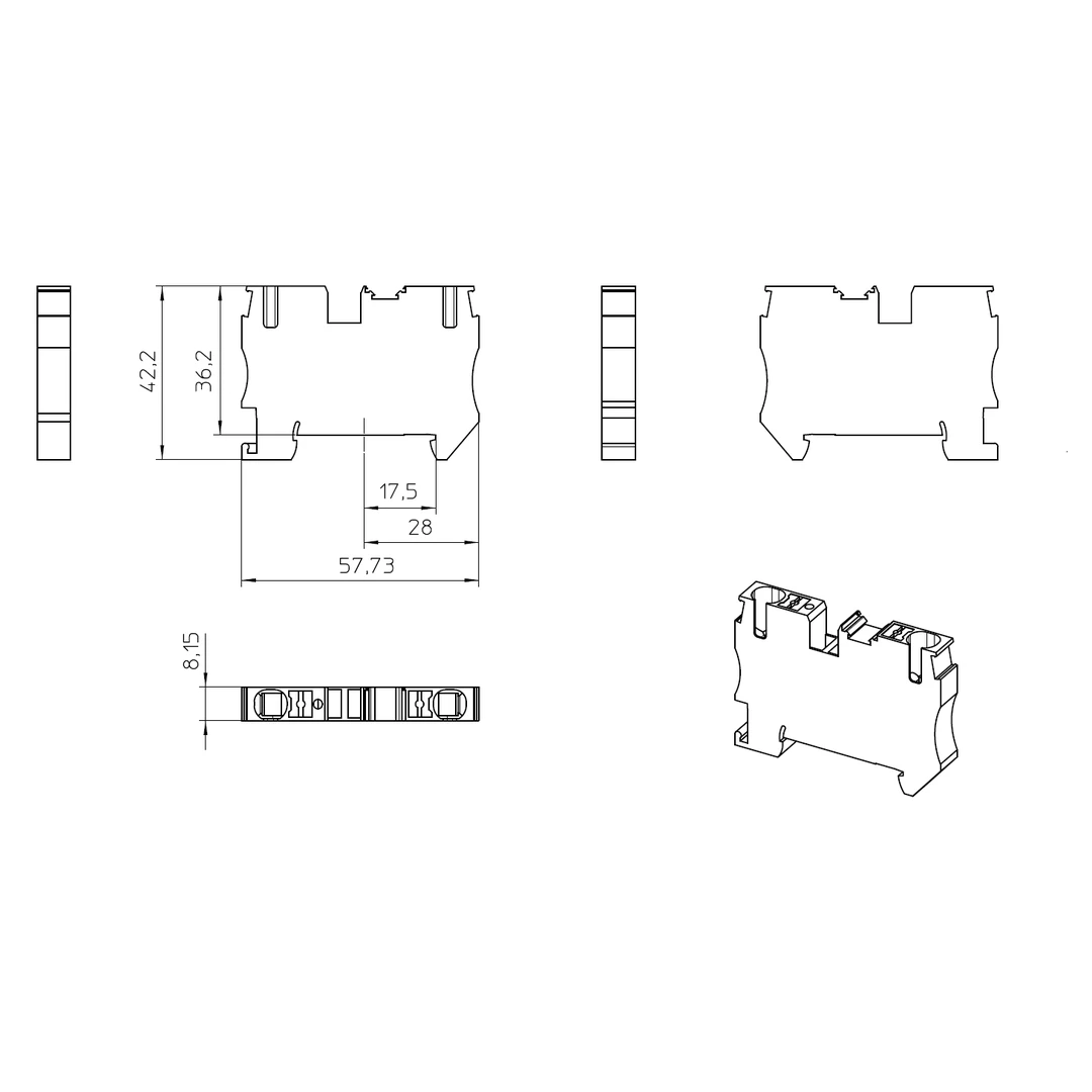 Clema șir, 2 conexiuni,6 mm²,portocaliu, PT 6-OG, Phoenix Contact, 3211820 [2]