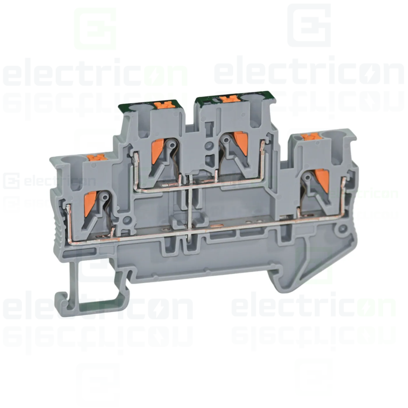 Clema șir, cu 2 etaje, 4 conexiuni, 0,14 - 4 mm²,gri, PTTB 2,5-PV, gri, Phoenix Contact, 3210583 [2]