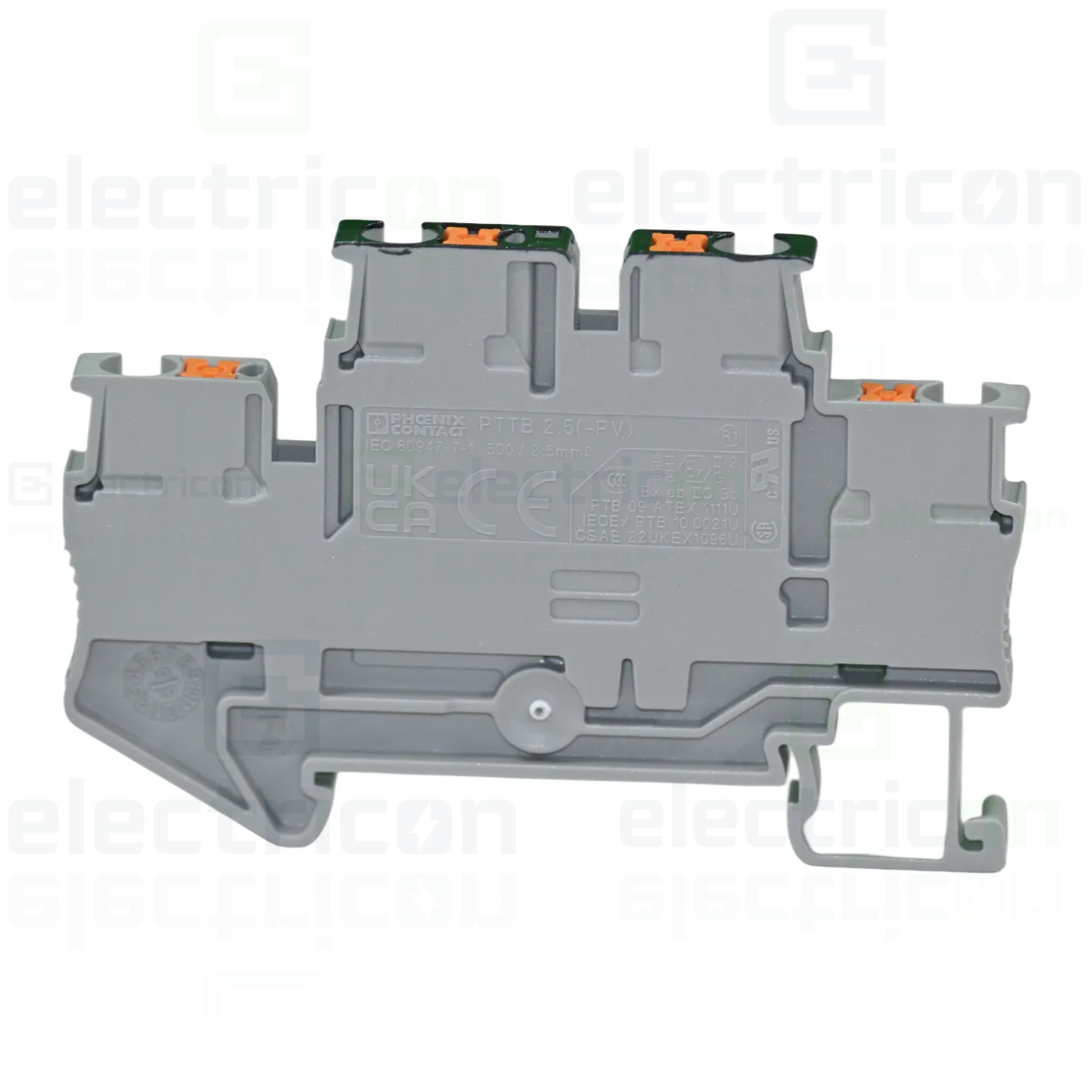 Clema șir, cu 2 etaje, 4 conexiuni, 0,14 - 4 mm²,gri, PTTB 2,5-PV, gri, Phoenix Contact, 3210583 [1]