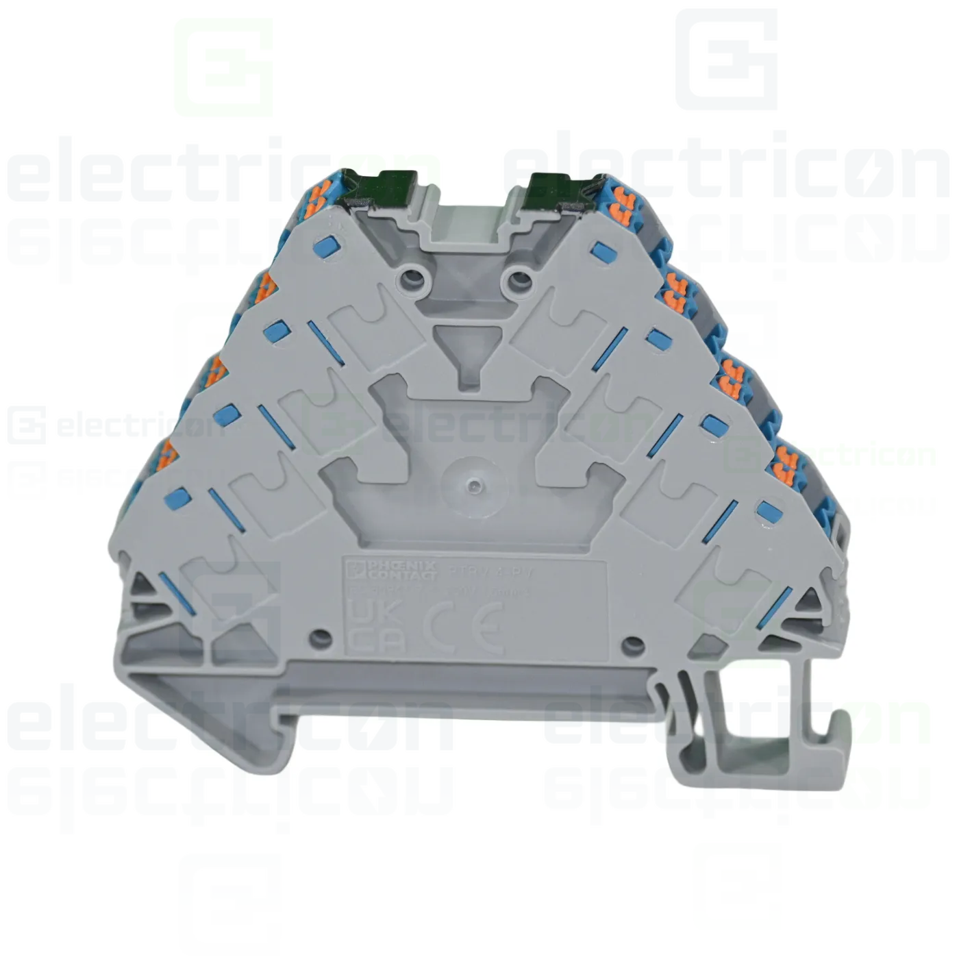 Clemă șir cu 4 etaje, 16 conexiuni, 0,14 - 2,5 mm², albastru, PTRV 4-PV/BU, Phoenix Contact, 3270247 [4]