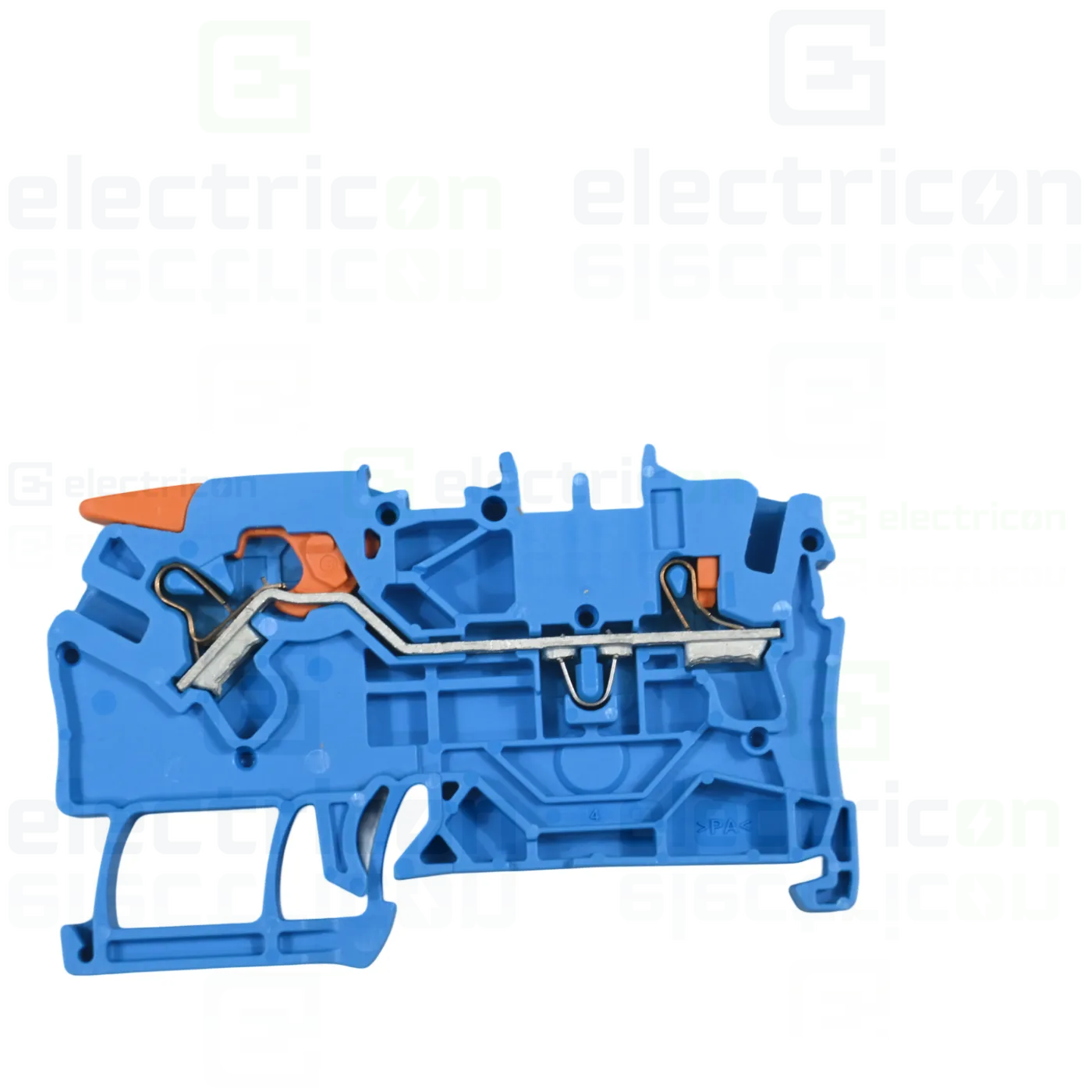 Clema șir, cu pârghie și buton, 2 conexiuni, 2,5 mm²,albastru,TopJobs Clamp, Wago, 2102-5204 [2]