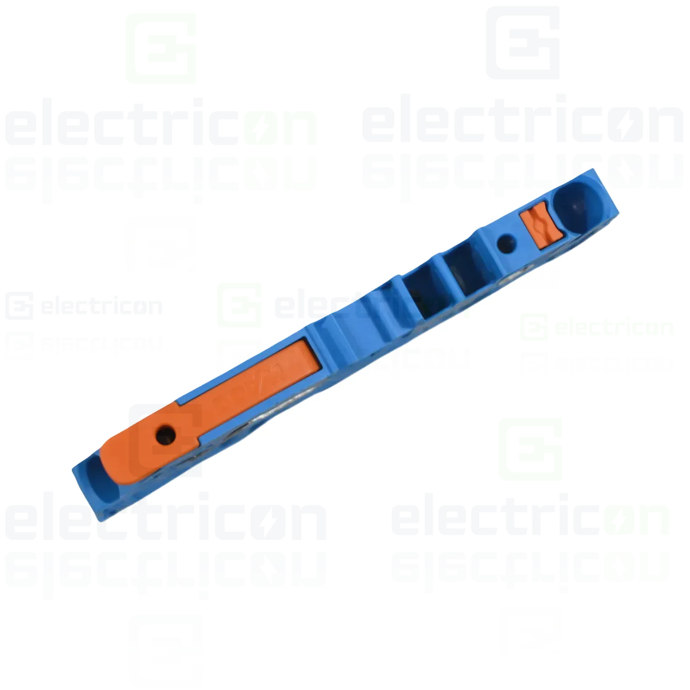 Clema șir, cu pârghie și buton, 2 conexiuni, 4 mm², albastru, TopJobs Clamp, Wago, 2104-5204 [3]