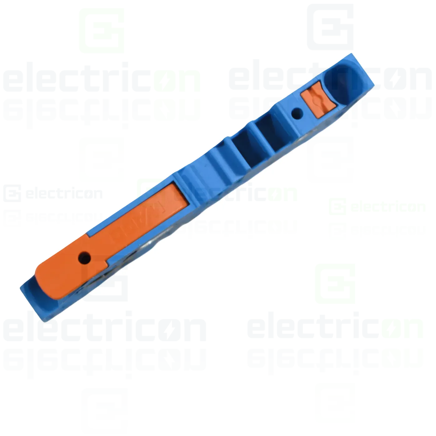 Clema șir, cu pârghie și buton, 2 conexiuni, 6 mm²,albastru,TopJobs Clamp, Wago, 2106-5204 [3]