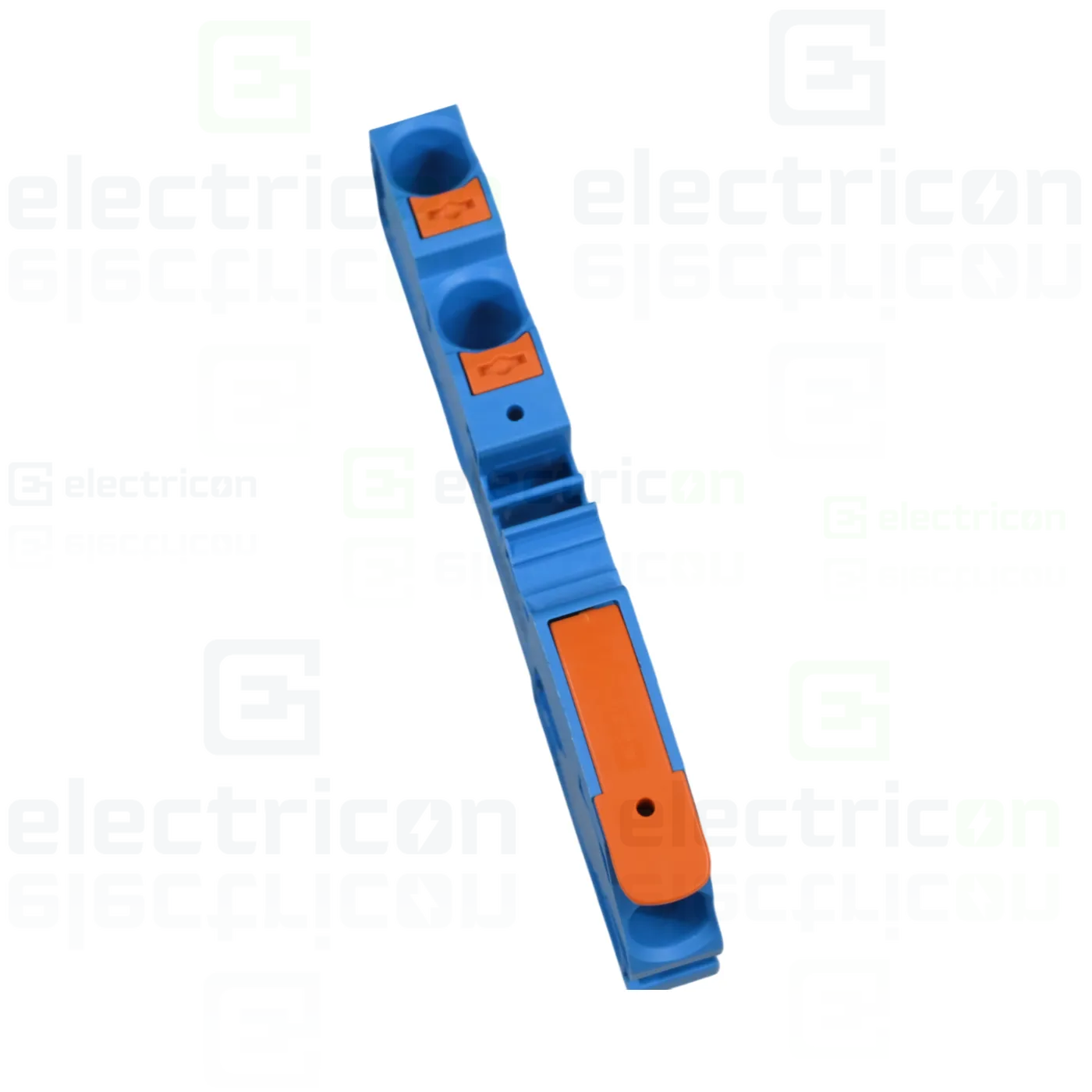 Clema șir, cu pârghie și buton, 3 conexiuni, 16 mm²,albastru, TopJobs Clamp, Wago, 2116-5304 [3]