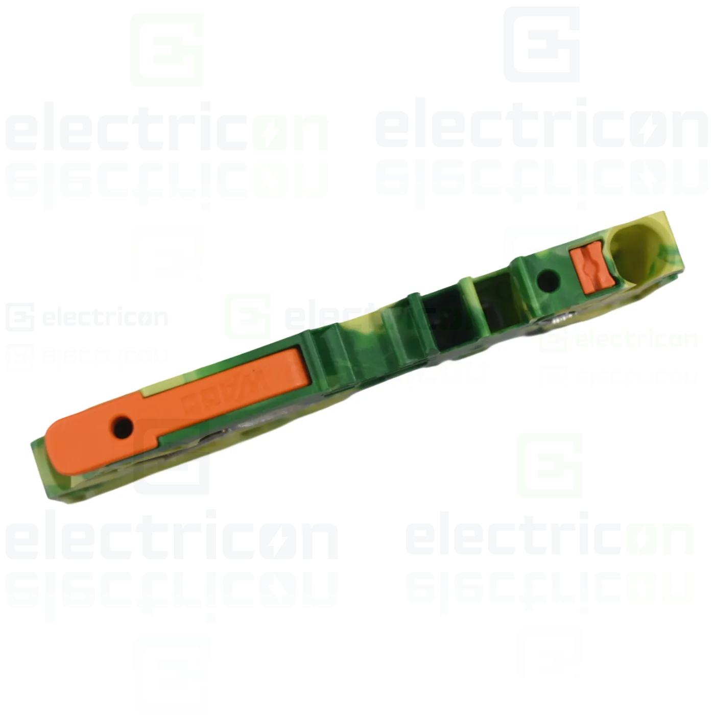 Clema șir, cu pârghie și buton,împământare, 2 conexiuni, 4 mm², galben-verde, TopJobs Clamp, Wago, 2104-5207 [3]