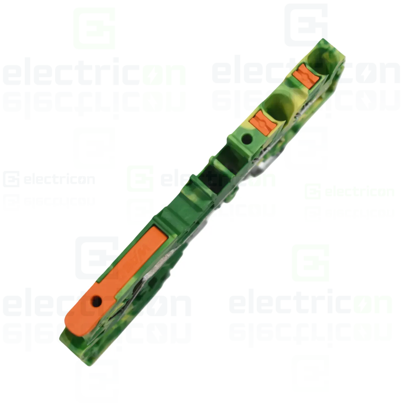 Clema șir, cu pârghie și buton,împământare, 3 conexiuni, 4 mm²,galben-verde, TopJobs Clamp, Wago, 2104-5307 [3]