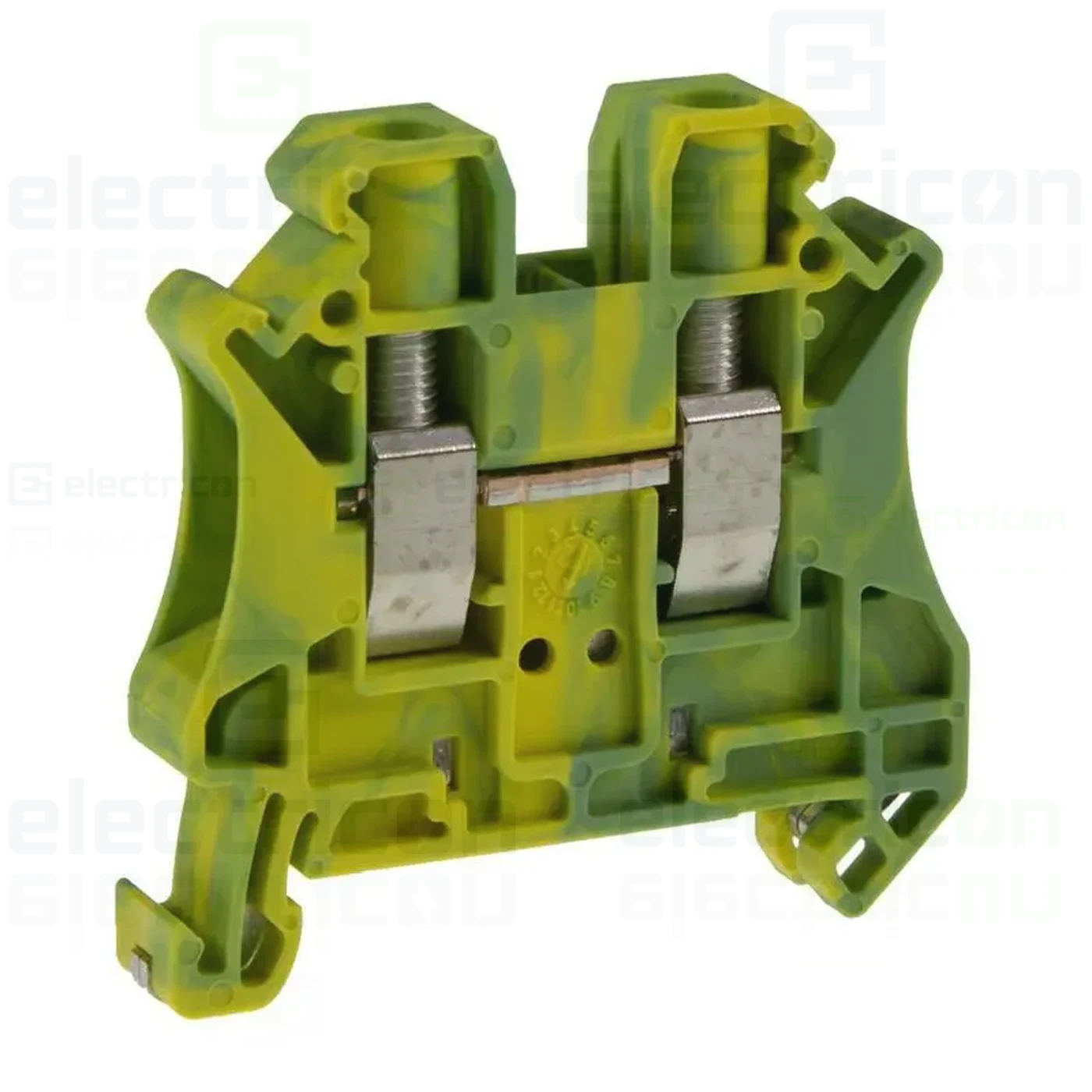 Clema șir cu șurub, 2PT, 2 conexiuni, 6 mm², verde-galben, UT 6 BU, Phoenix Contact, 3044157 [1]