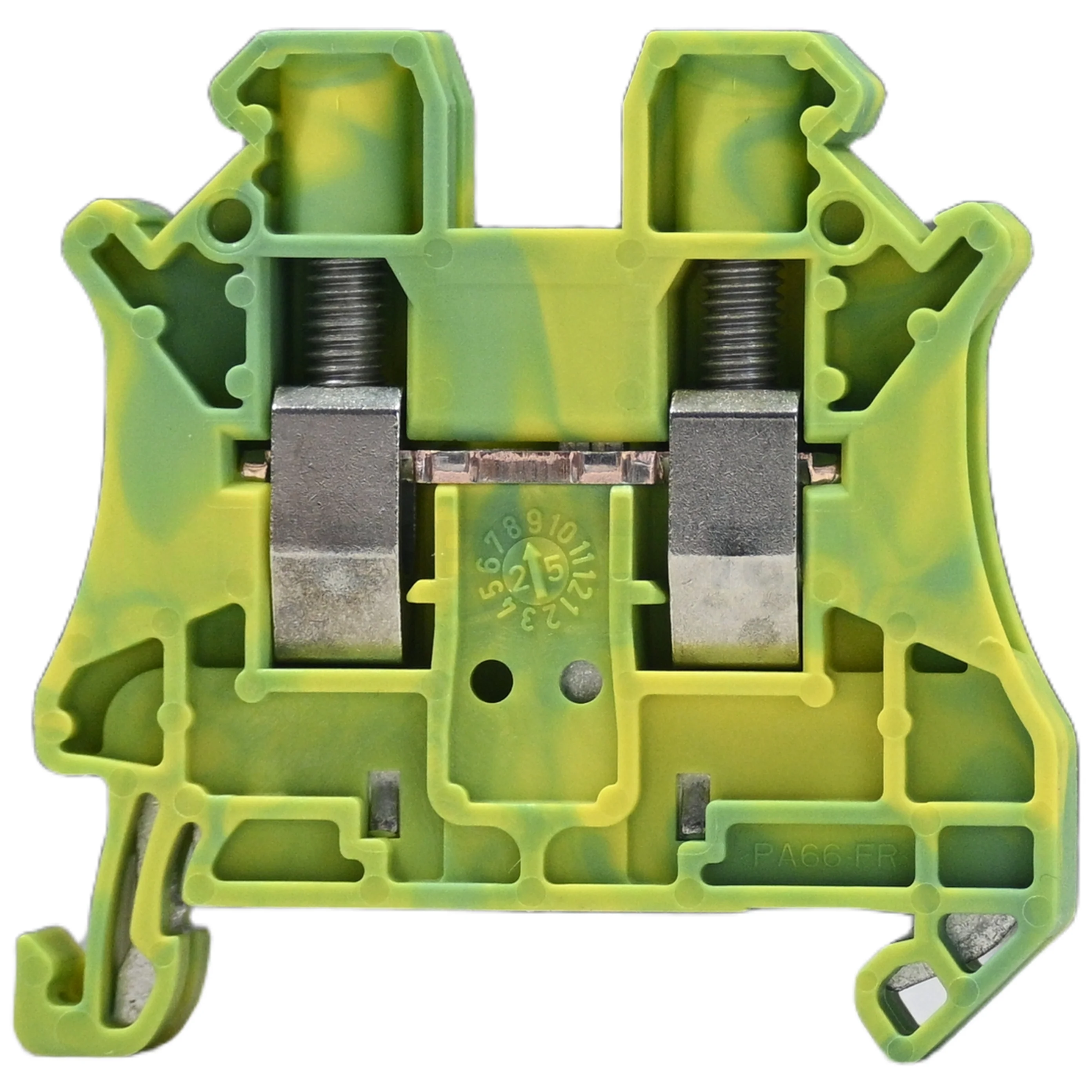 Clema șir cu șurub, 2PT, 2 conexiuni, 6 mm², verde-galben, UT 6 BU, Phoenix Contact, 3044157 [2]