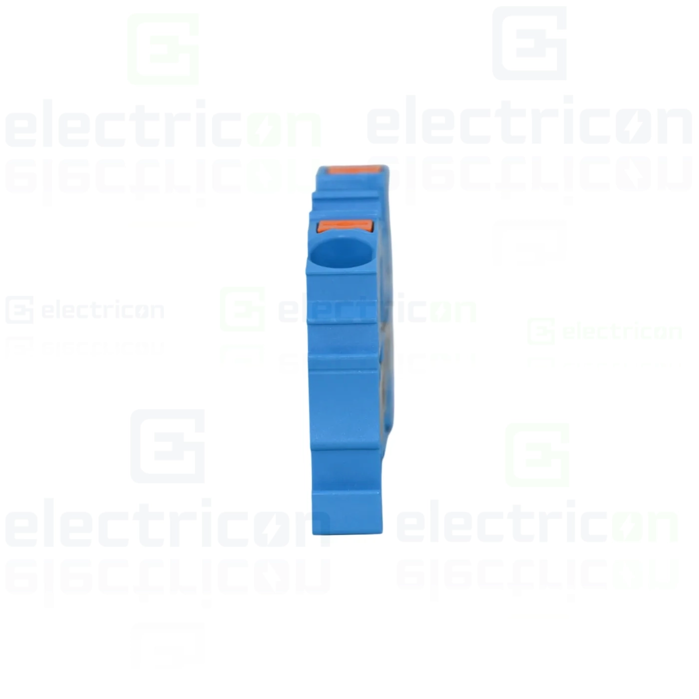 Clema șir, de trecere, 2 conexiuni, 10 mm²,albastru, CAGE CLAMP, Wago, 2210-1204 [4]