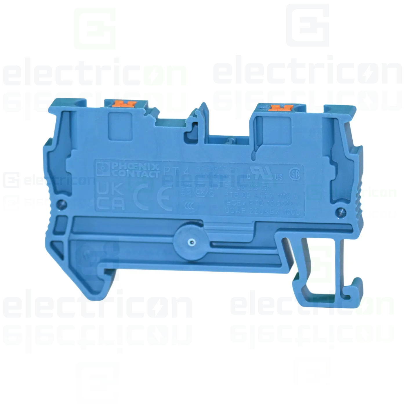 Clema șir, de trecere, 2 conexiuni, 4 mm²,albastru, PT 4 BU, Phoenix Contact, 3211760 [1]